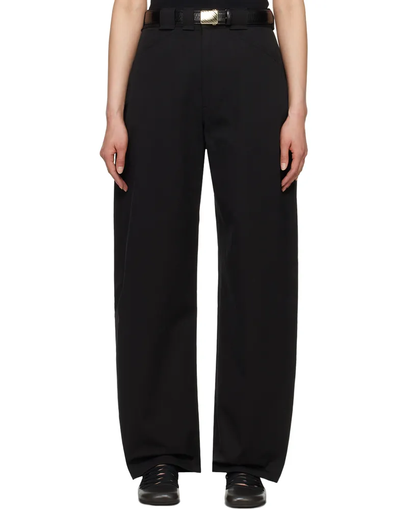Christophe Lemaire Black Large Trousers Bk999