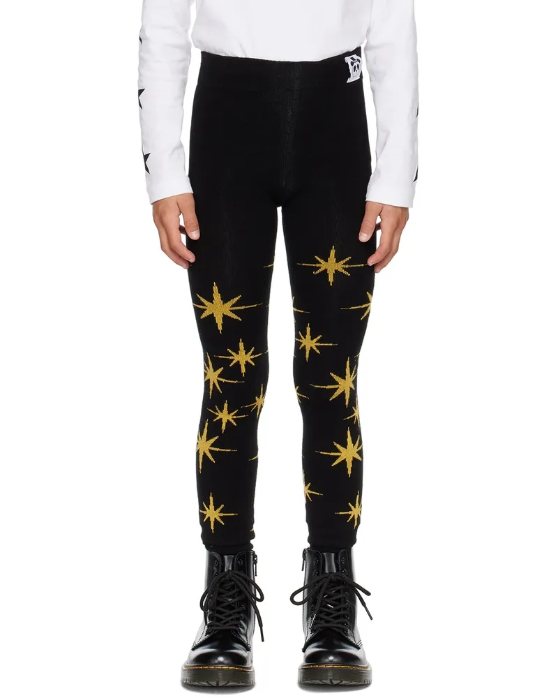 Mini Rodini Kids Black Stars Leggings 99