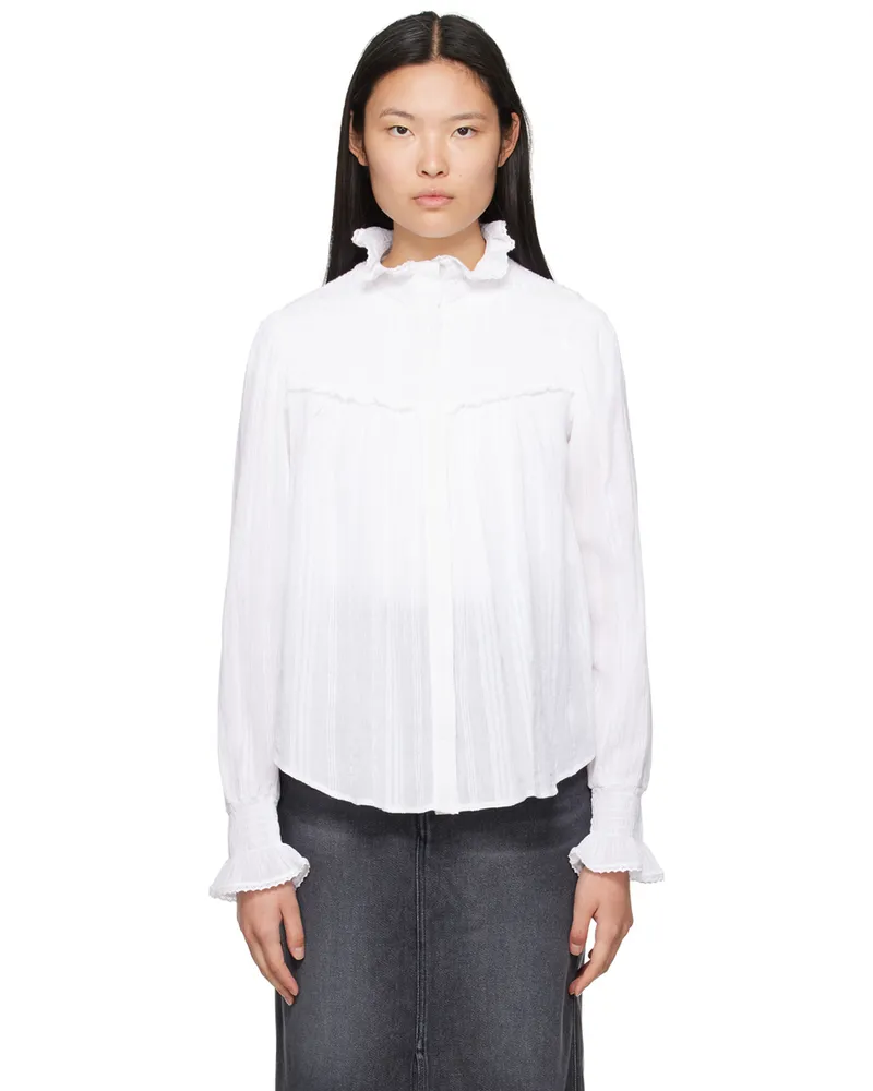 Étoile Isabel Marant White Idaline Blouse 20wh