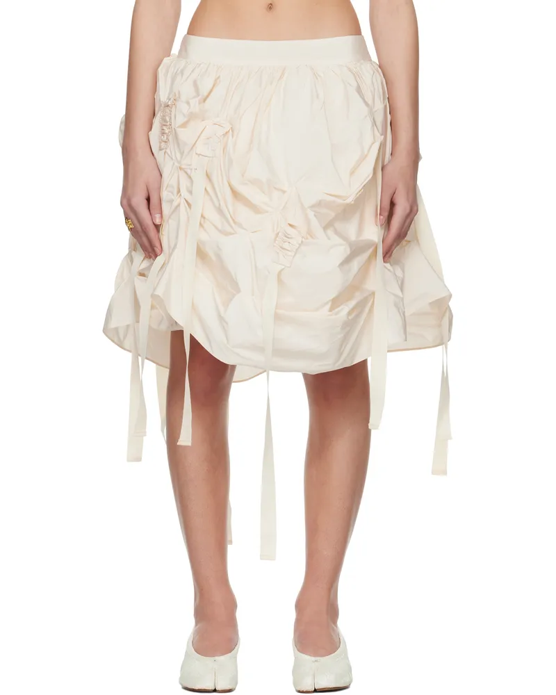 Renaissance Renaissance SSENSE Exclusive Bridal Capsule Versailles Midi Skirt White
