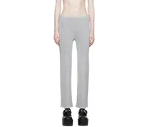 Silver Fitted Lounge Pants