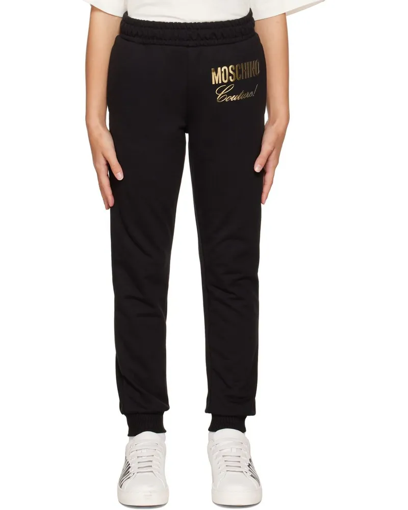 Moschino Kids Black 'Couture' Lounge Pants Var.