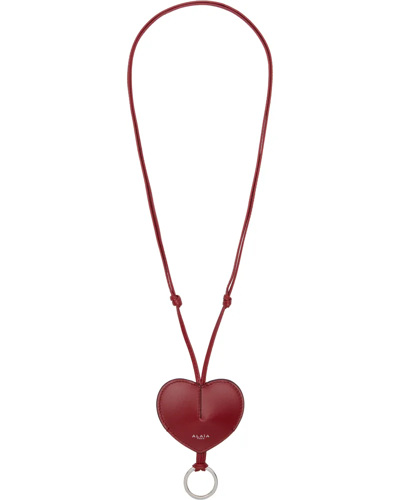 Alaïa Red 'Le Cœur Cloche' Keychain 331