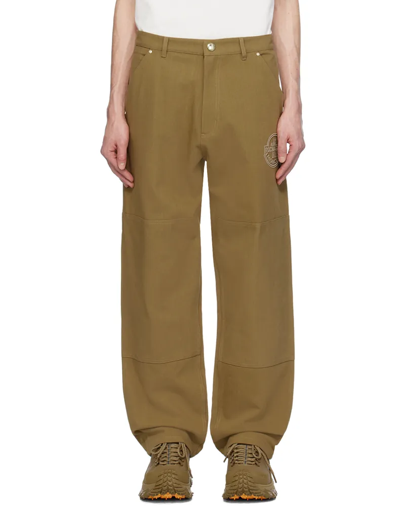 Moncler Moncler x Roc Nation Brown Knee Panel Trousers Brown