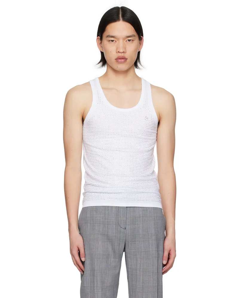 COPERNI White Appliqué Tank Top Optic