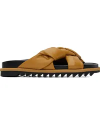 Dries van Noten Yellow Braided Sandals Mustard