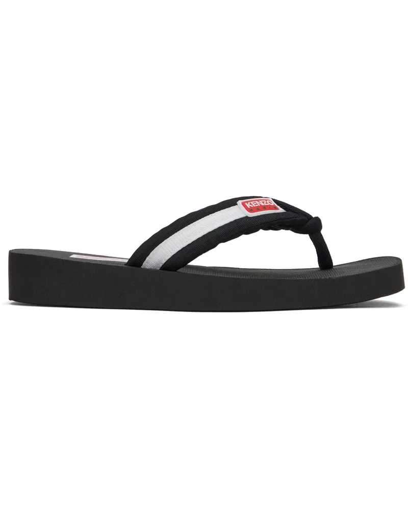 Kenzo Black Setta Flip Flops 99