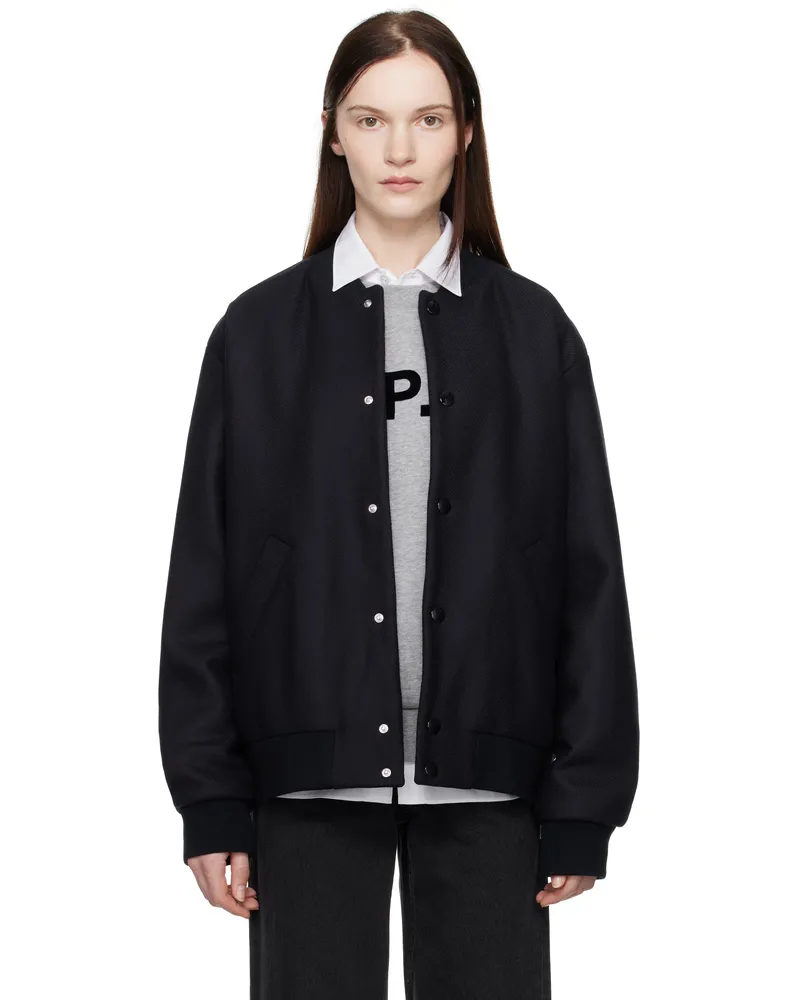 A.P.C. Navy Micky Bomber Jacket Iak