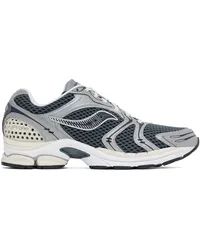 Saucony Blue & Gray Progrid Triumph 4 Sneakers Dusk