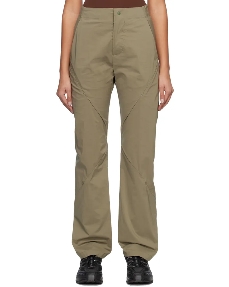 Post Archive Faction Green Technical Trousers Olive