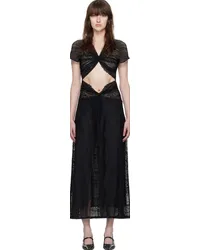 Beaufille SSENSE Exclusive Black Sassen Maxi Dress Black