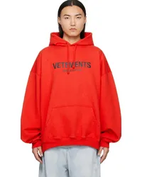 VETEMENTS Red 'Limited Edition' Hoodie Red