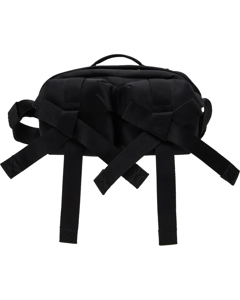Simone Rocha Black Beaded Classic Bow Crossbody Bag Black