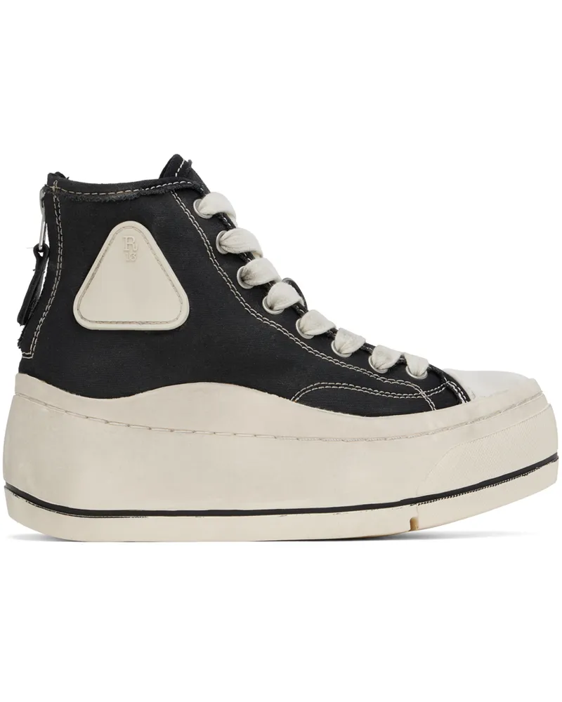 R13 Black Kurt High Top Sneakers Black