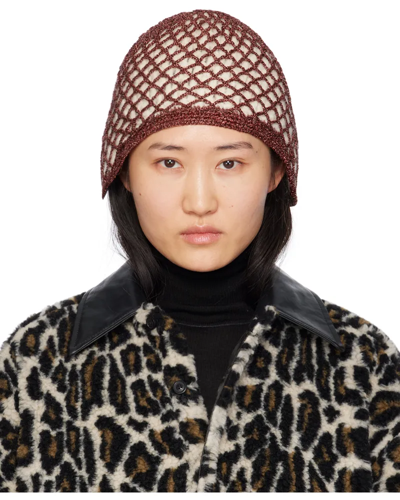 Maison Margiela Orange Handmade Lurex Beanie 003f