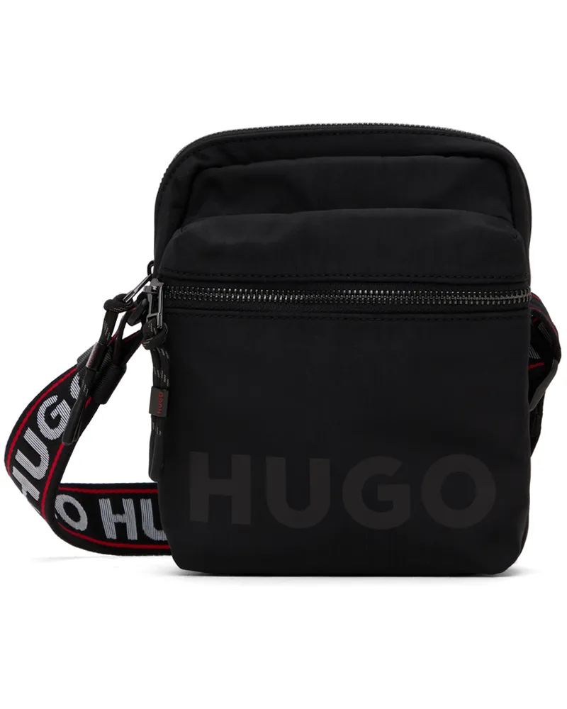 HUGO BOSS Black Logo-Print Reporter Bag 001-black
