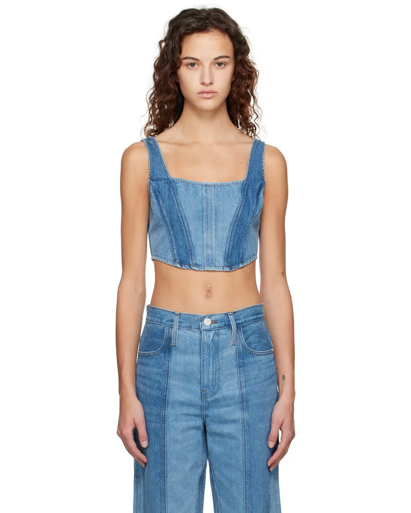 Frame Denim Indigo Barrel Tank Top Indigo