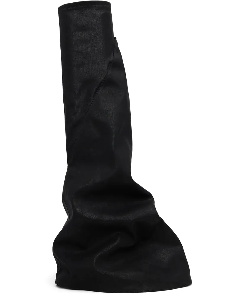 DRKSHDW by Rick Owens Black Hollywood Fetish Tall Boots 911