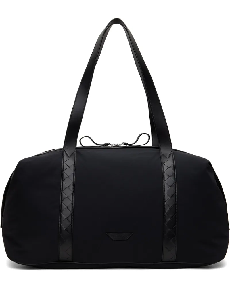 Bottega Veneta Black Medium Crossroad Bag 8803-black-silver