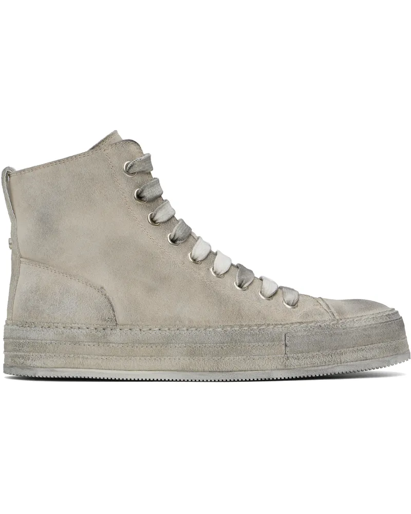 Ann Demeulemeester Gray Orvo High-Top Sneakers Dirty
