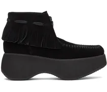 Black Fringe Boots
