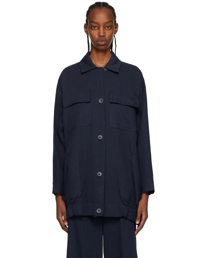 Max Mara Navy Vanity Jacket 001