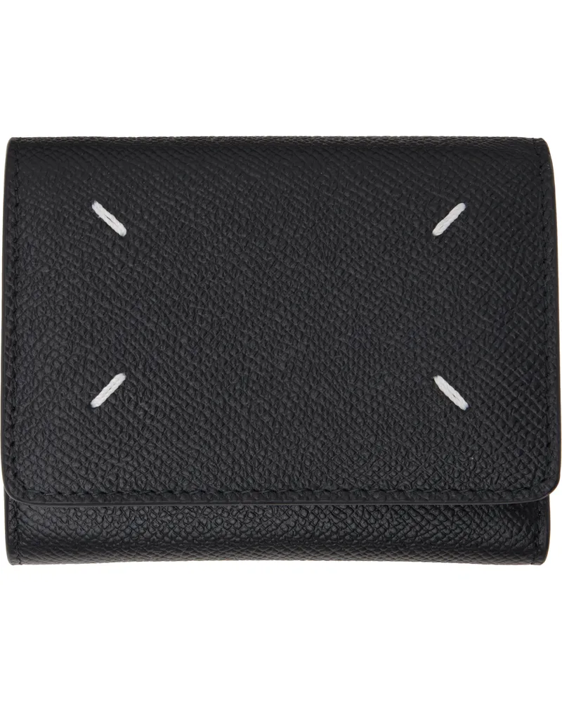 Maison Margiela Black Four Stitches Wallet T8013