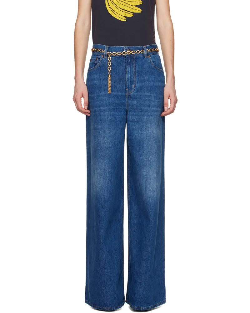 Chloé Blue Wide-Leg Jeans 402