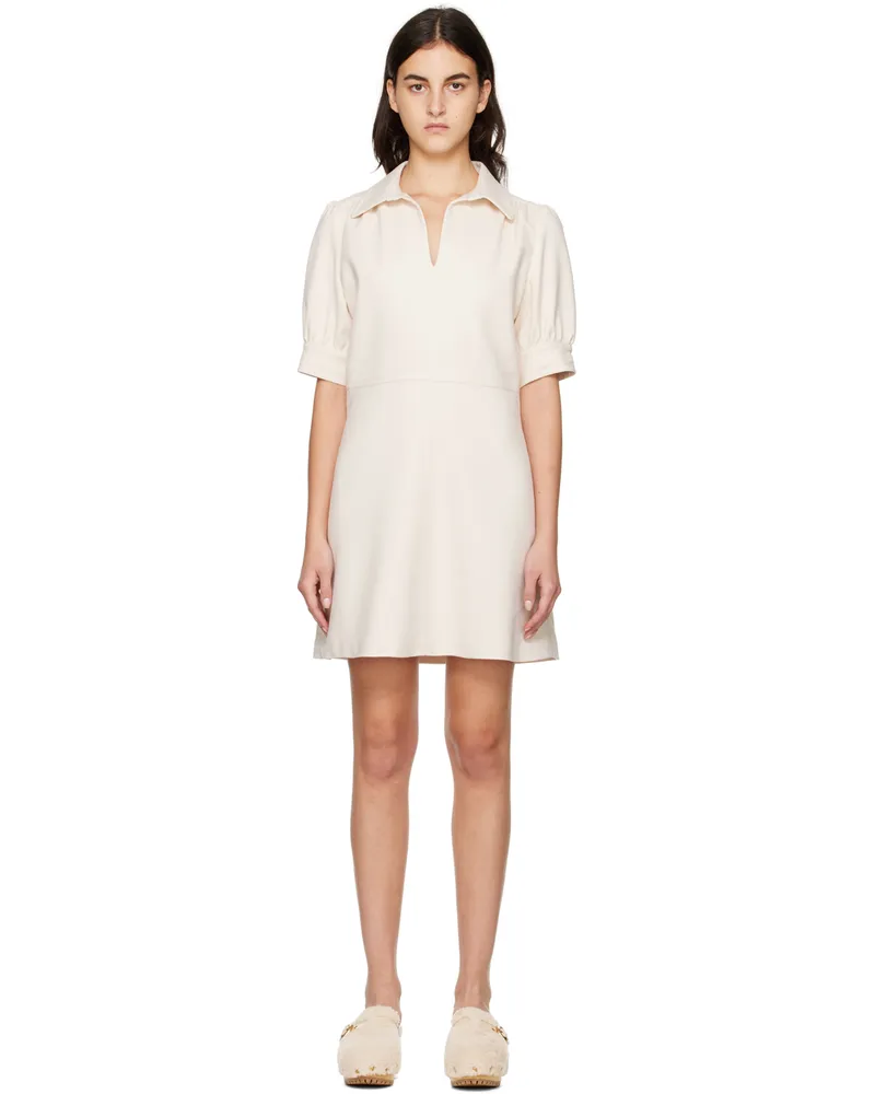 See by Chloé Beige A-Line Minidress 27j