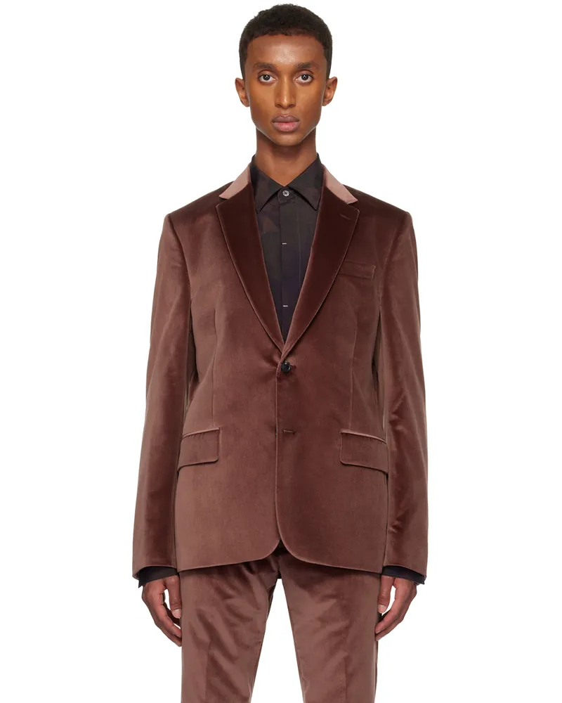 Paul Smith Burgundy 'The Soho' Blazer 55a