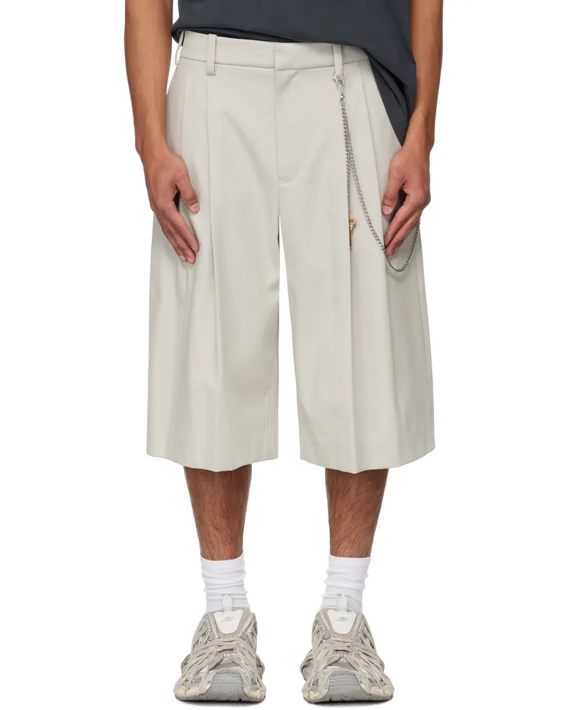 Alexander Wang Off-White Chain Tailored Shorts 150