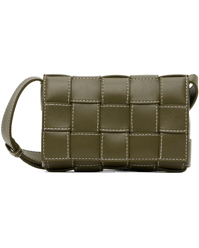 Bottega Veneta Khaki Small Cassette Bag 2866-mud-natural-s