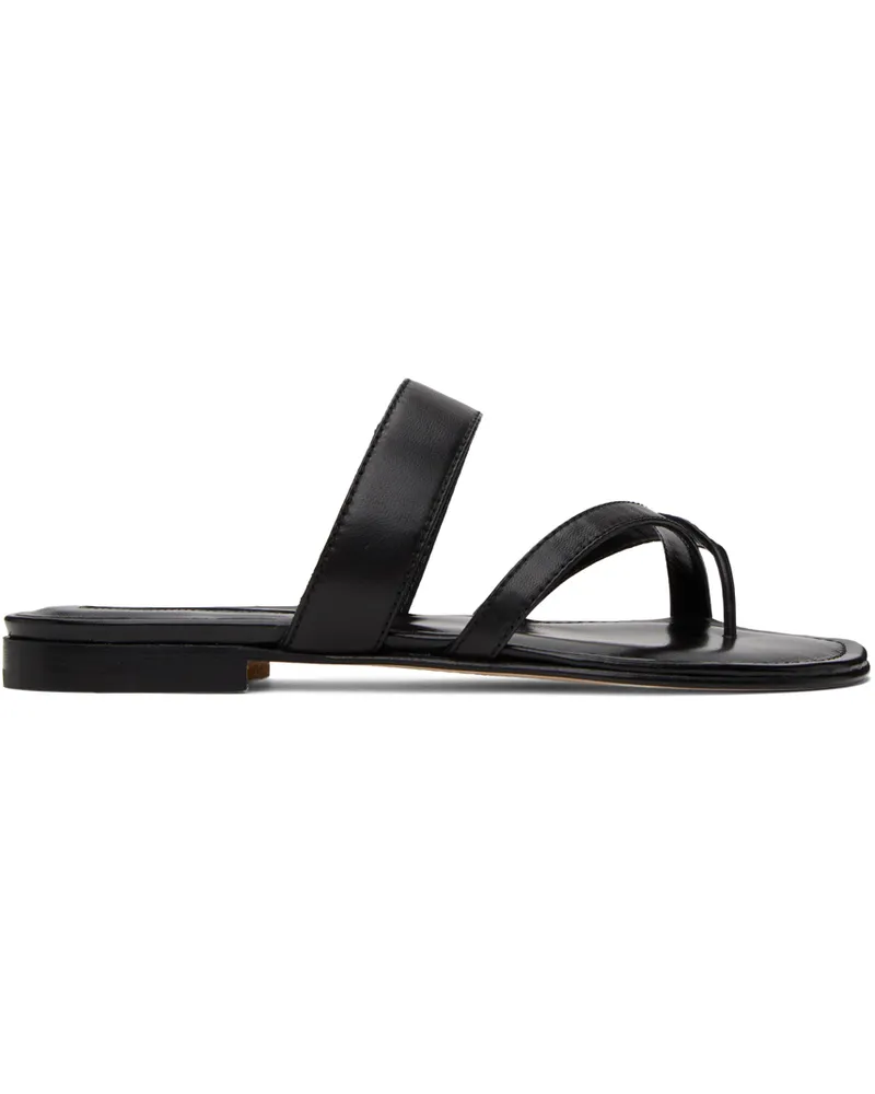 Manolo Blahnik Black Susa Sandals 0015