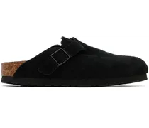 Black Narrow Boston Soft Footbed Loafers