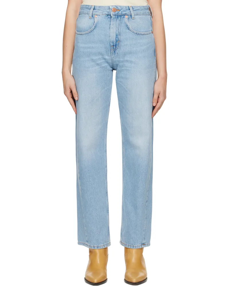 BITE Studios Blue Curved Jeans Brushed