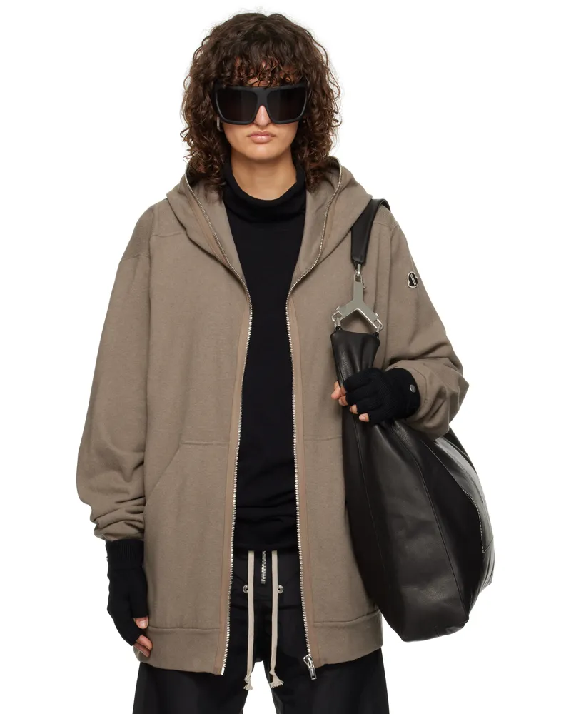 Rick Owens Moncler + Rick Owens Gray Jumbo Hoodie 25u