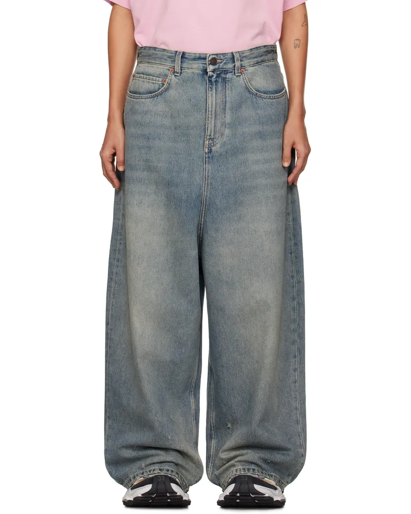 Balenciaga Blue Low Crotch Jeans 2204