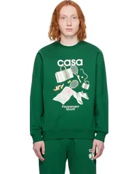 Casablanca Paris Green 'Equipement Sportif' Sweatshirt Equipement