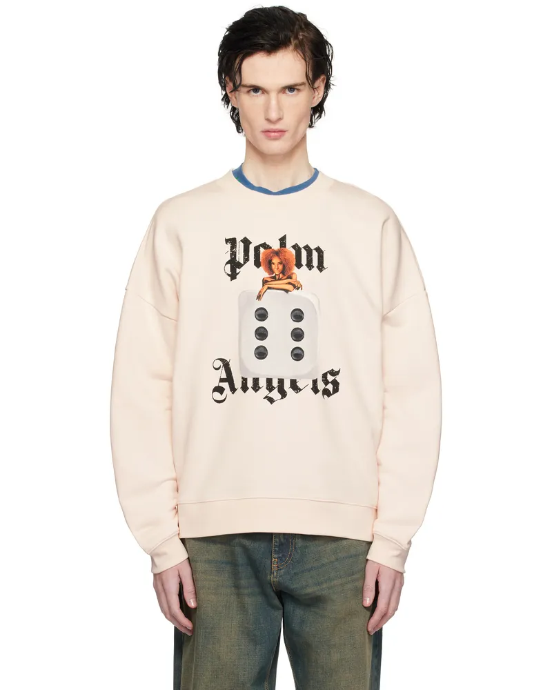 Palm Angels Pink Holly Pin Up Sweatshirt Pink