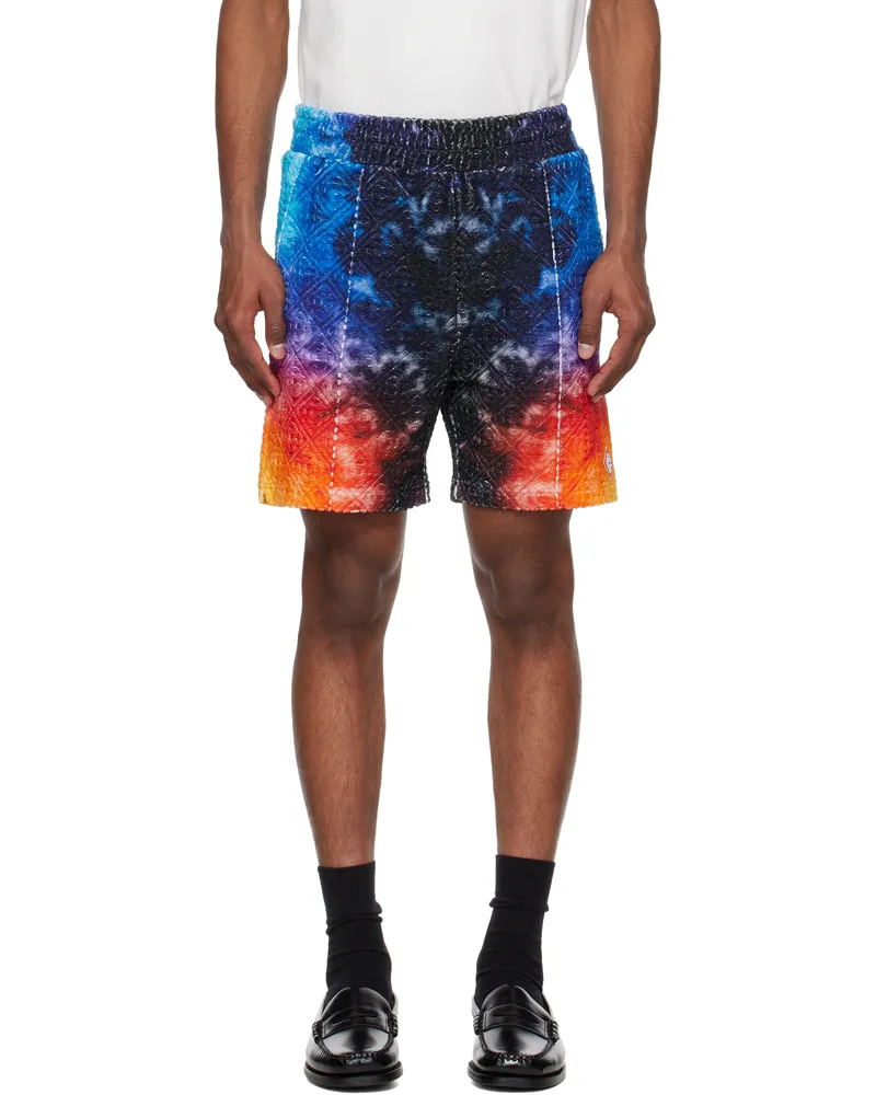 Casablanca Paris Multicolor Gradient Towelling Shorts Tie