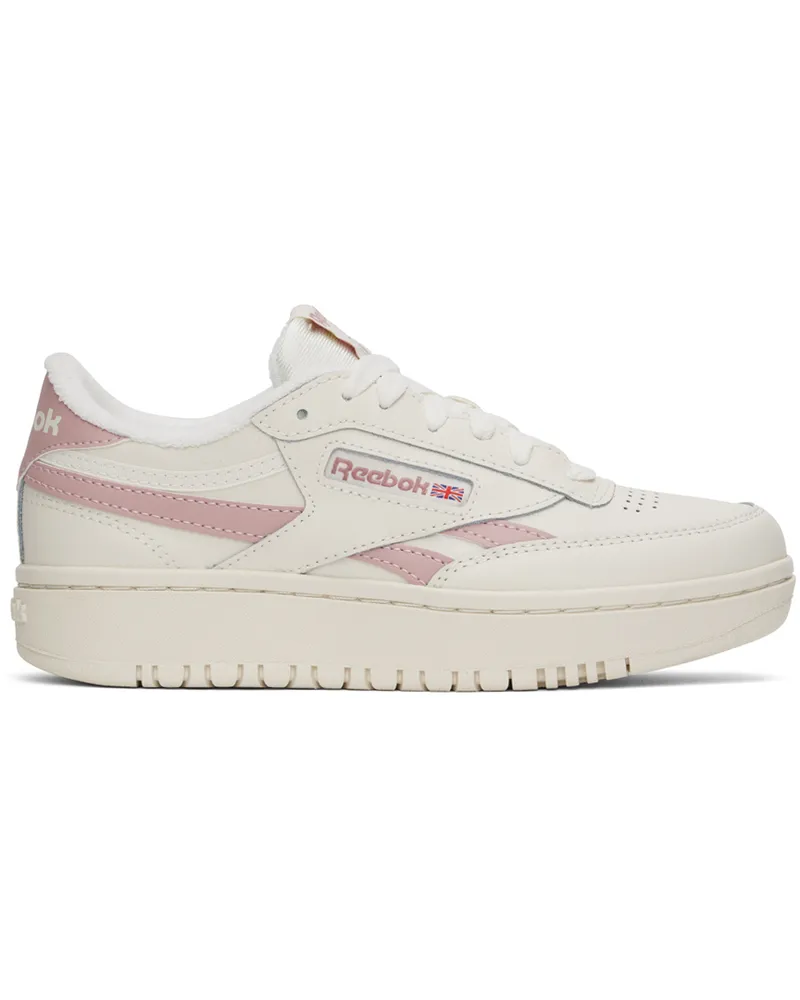 Reebok Off-White & Pink Club C Double Revenge Sneakers Chalk