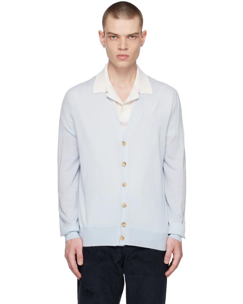 Gabriela Hearst Blue Duke Cardigan Halogen