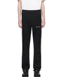 Palm Angels Black Striped Track Pants Black