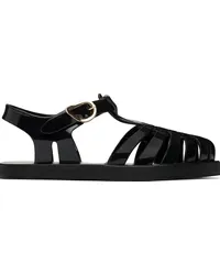 Ancient Greek Sandals Black Homeria Jelly Sandals Black