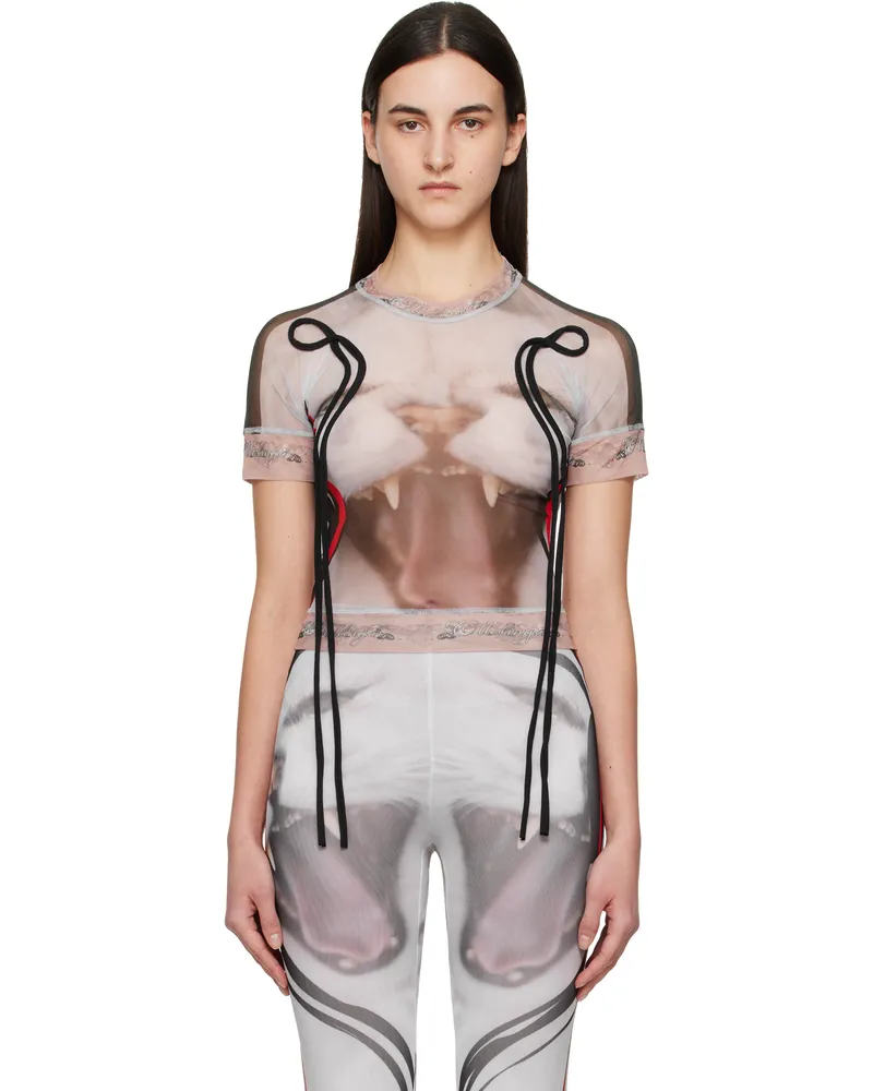 OTTOLINGER Multicolor Mesh T-shirt Cat