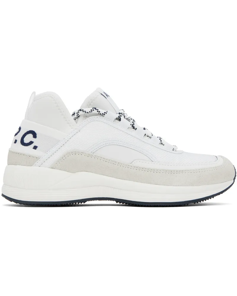 A.P.C. White Run Around Sneakers Aab