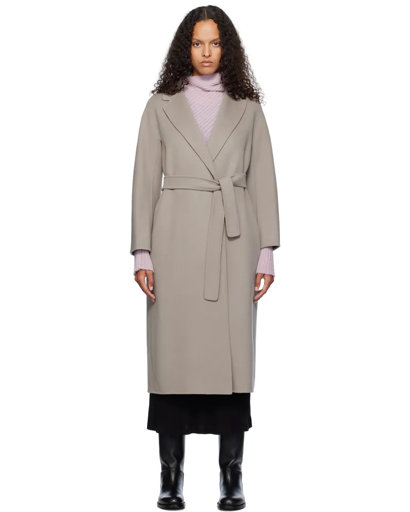 Max Mara Gray Esturia Coat 006