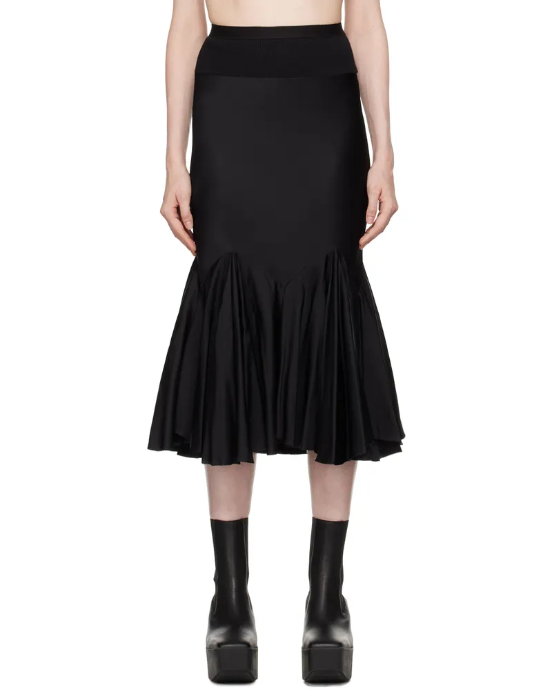 Rick Owens Black Porterville Divine Midi Skirt 09