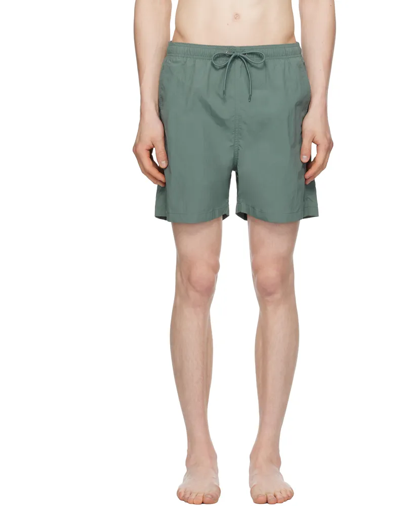 Norse Projects Gray Hauge Recycled Nylon Swim Shorts Aluminum
