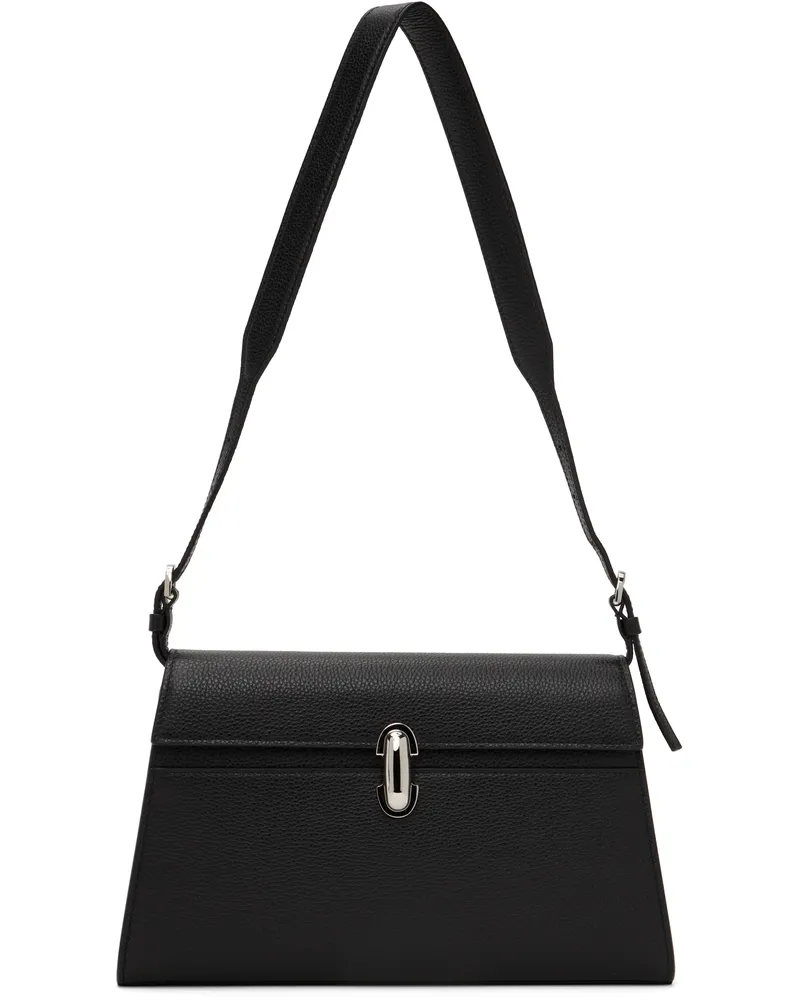 SAVETTE Black Symmetry Shoulder Bag 001